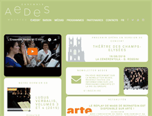 Tablet Screenshot of ensemble-aedes.fr